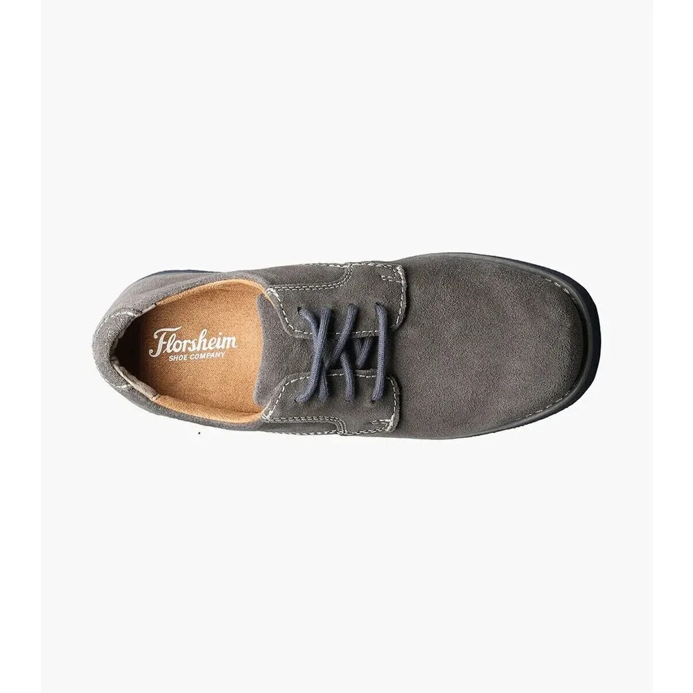 Florsheim‎ KEARNY JR. Boys Plain Toe Oxford gray Suede Size 3